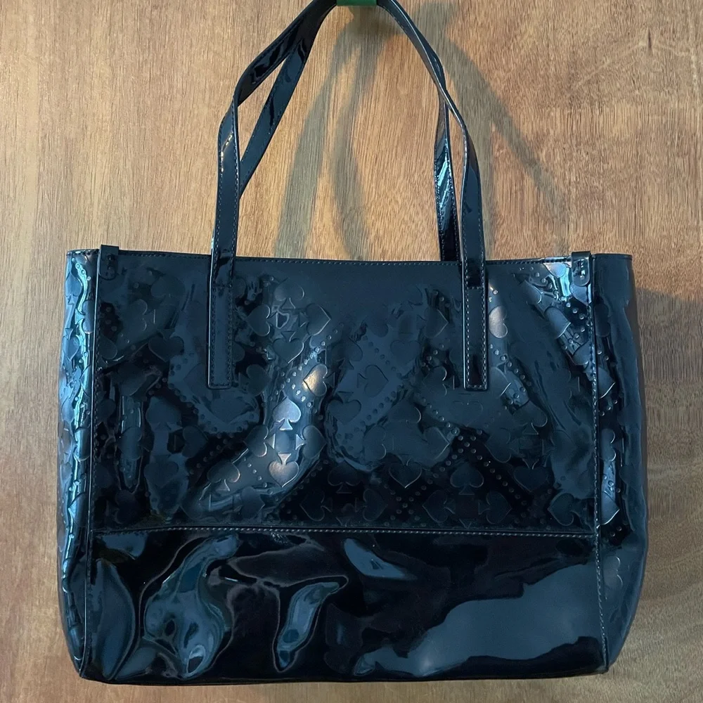kate spade Black Patent Leather Tote Shoulder Bag